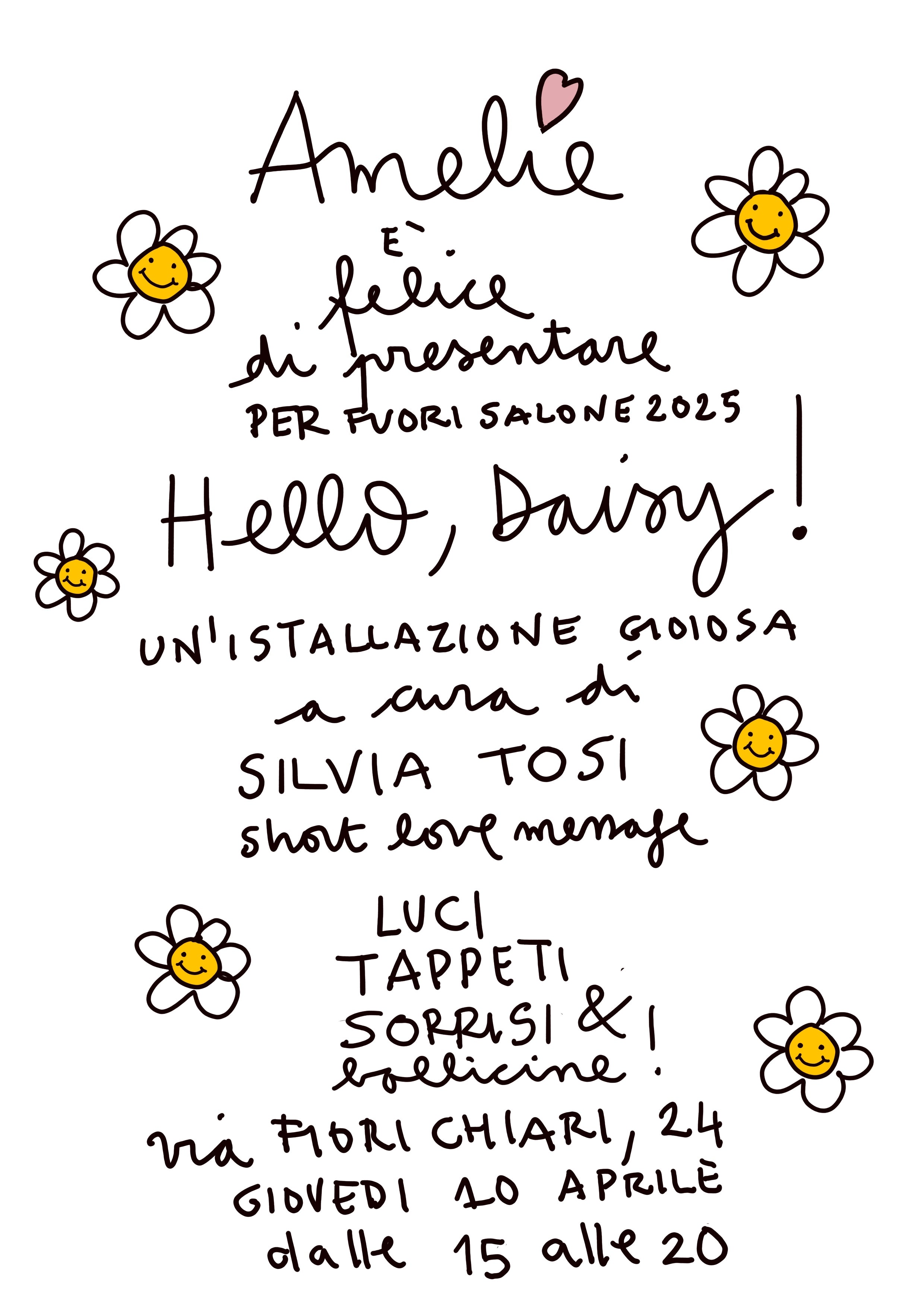 HELLO DAISY PER FUORISALONE 2025!! 10 APRILE DALLE 15!