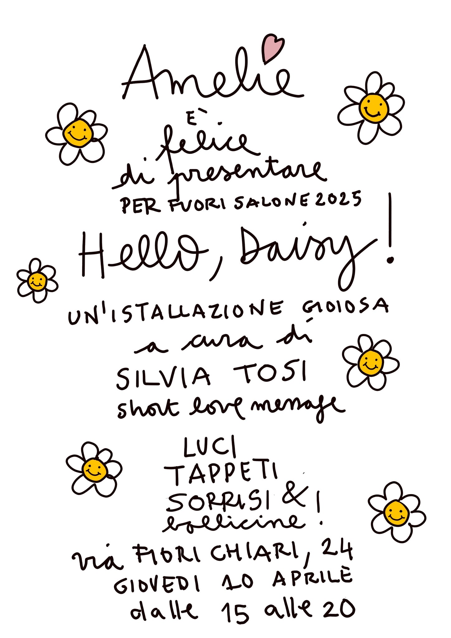 HELLO DAISY PER FUORISALONE 2025!! 10 APRILE DALLE 15!