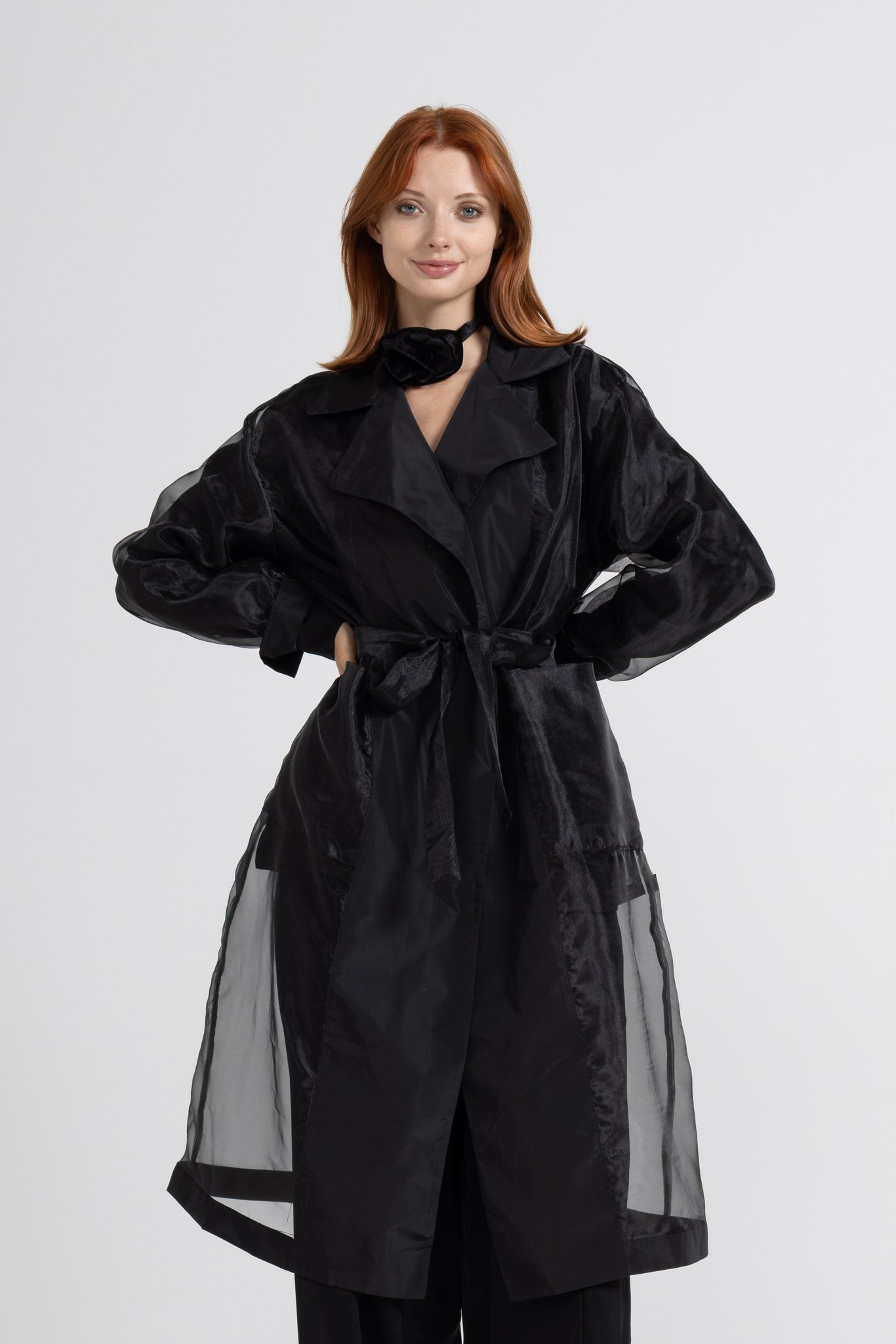 SPOLVERO LUNGO IN LEGGERA ORGANZA