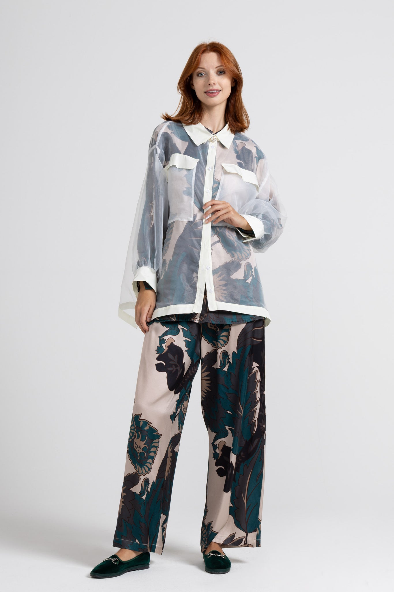CAMICIA OVER IN LEGGERA ORGANZA